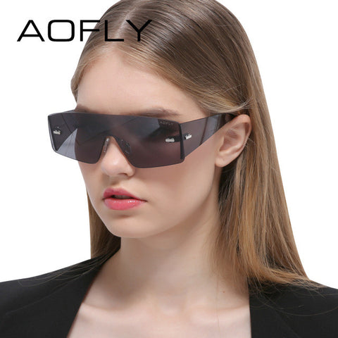 AOFLY Flat Rimless Frame
