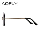 AOFLY Round Rimless Frame